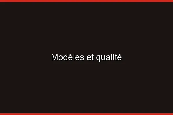Modèles et qualité