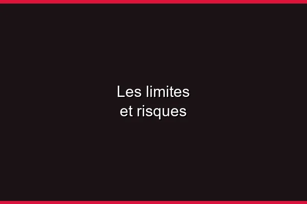 Les limites et risques