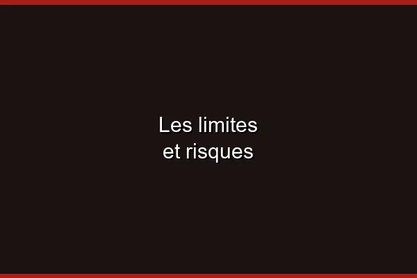 Les limites et risques