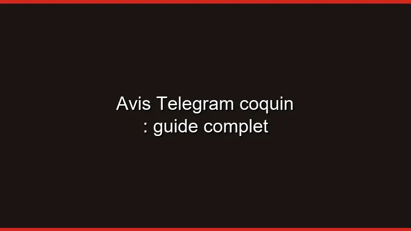 Avis Telegram coquin : guide complet