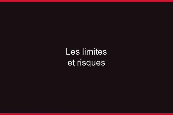 Les limites et risques