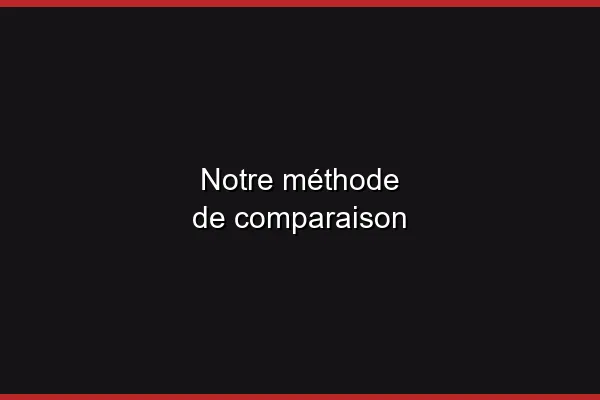 Notre méthode de comparaison