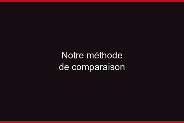 Notre méthode de comparaison