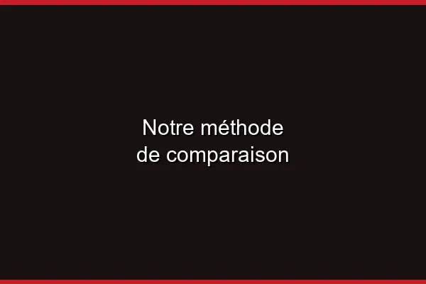 Notre méthode de comparaison