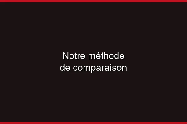 Notre méthode de comparaison