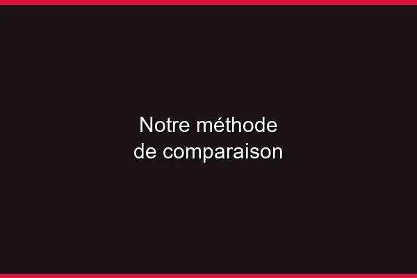 Notre méthode de comparaison